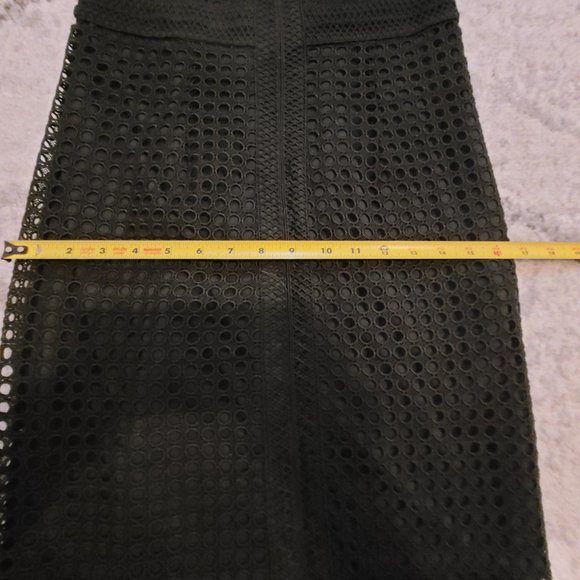 Dex Sleeveless Black Crochet Eyelet Midi Dress - Picture 14 of 14